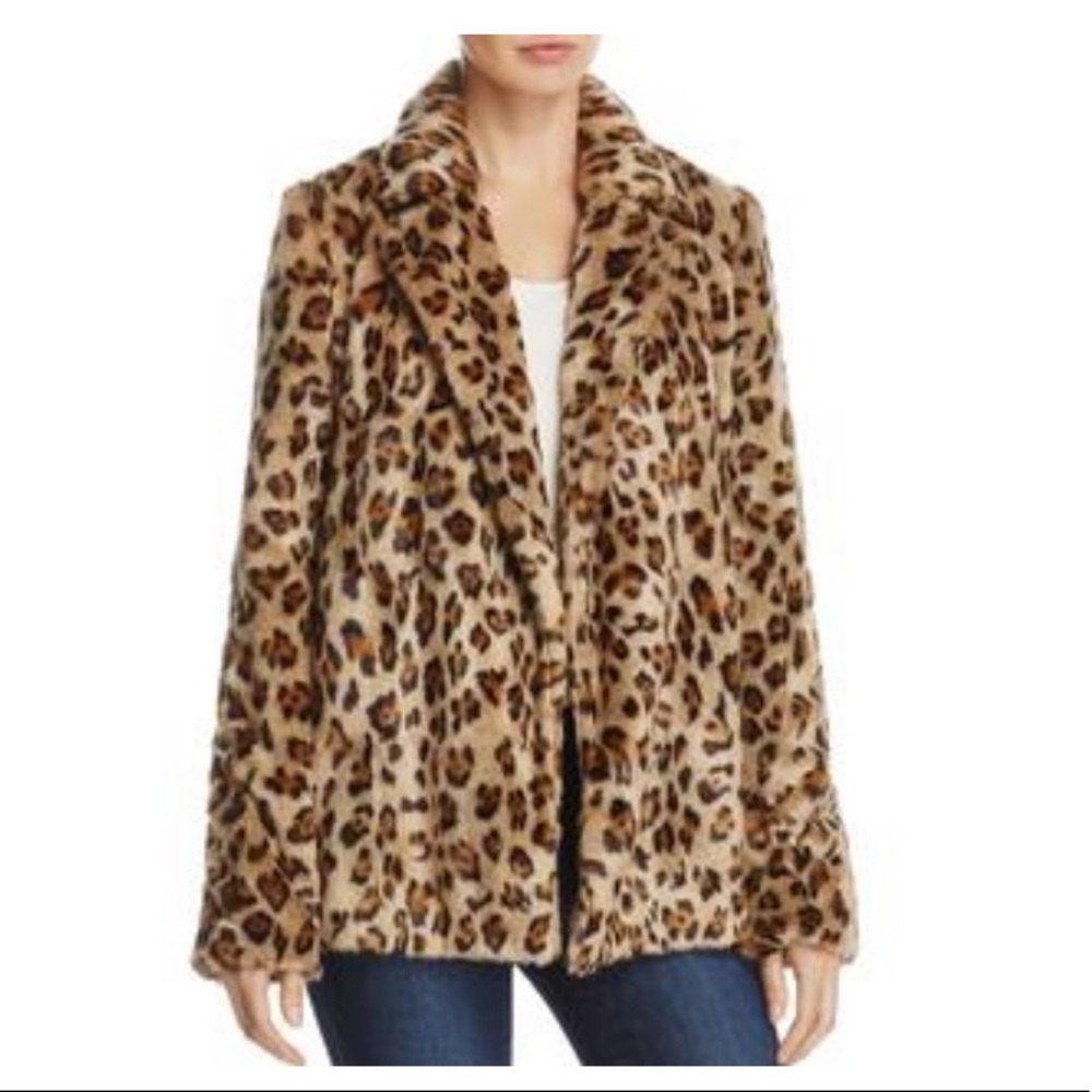 Theory Clairene Leopard Fur Coat